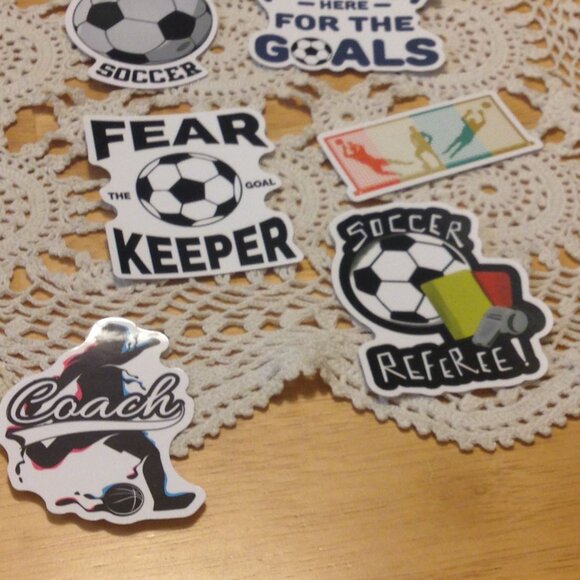Sports Stickers for cellphone, hydration bottles, Soccer - Picture 7 of 8